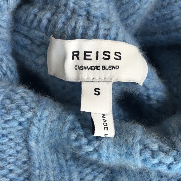 REISS Eve Wool Cashmere Blend Turtleneck Sweater - Picture 9 of 14